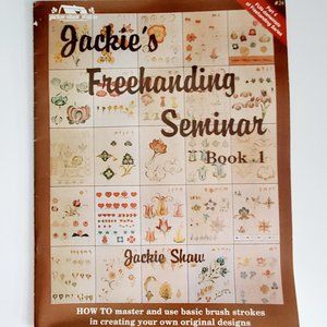 Vintage 80s paperback teaching book on decorative painting designs & patterns